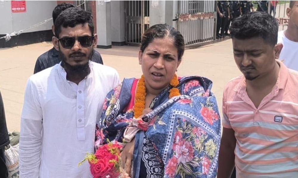 জামিনে মুক্তি পেলেন যুব মহিলা লীগ নেত্রী